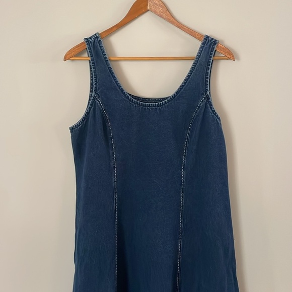 Vintage Denim Jumper Dress - Picture 2 of 8
